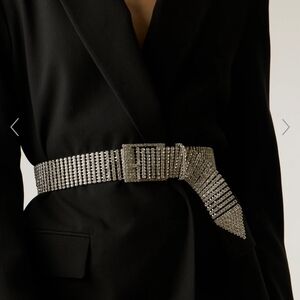 FARAH CRYSTAL BELT B-LOW THE BELT NEW $225.00 ONE SIZE